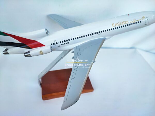 Model of B727-200 Emirates Airlines with detailed craftsmanship.